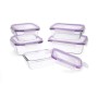 Set of 5 lunch boxes Quid Frost Transparent Glass (5 Units) by Quid, Food storage - Ref: S2700666, Price: 22,23 €, Discount: %