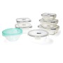 Set di scatole porta pranzo Luminarc Pure Box Active (7 pcs) Cristallo Bicolore (7 Pezzi) (3 Pezzi) (43 x 32 x 18 cm) di Lumi...