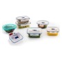 Set di scatole porta pranzo Luminarc Pure Box Active (7 pcs) Cristallo Bicolore (7 Pezzi) (3 Pezzi) (43 x 32 x 18 cm) di Lumi...