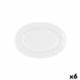 Serving Platter Bidasoa Glacial Ceramic White (26 x 18 cm) (Pak 6x) by Bidasoa, Plates and dishes - Ref: S2704972, Price: 24,...