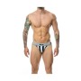 Tanga Mob Eroticwear Blanco Negro L de Mob Eroticwear, Tangas - Ref: M0402354, Precio: 19,75 €, Descuento: %