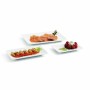 Bandeja de Aperitivos Quid Gastro Fun Blanco Cerámica 20 x 13 x 2 cm (6 Unidades) | Tienda24 - Global Online Shop Tienda24.eu