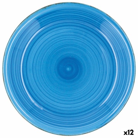 Flat Plate Quid Vita Azul Blue Ceramic Ø 27 cm (12 Units) by Quid, Plates and dishes - Ref: S2706860, Price: 44,17 €, Discoun...