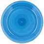 Flacher Teller Quid Vita Azul Blau aus Keramik Ø 27 cm (12 Stück) | Tienda24 - Global Online Shop Tienda24.eu