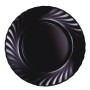 Prato de Jantar Luminarc Trianon Black Preto Vidro Ø 24,5 cm (24 Unidades) de Luminarc, Pratos e fontes - Ref: S2709053, Preç...