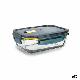 Hermetic Lunch Box Quid Astral Rectangular 640 ml Blue Glass (12 Units) by Quid, Food storage - Ref: S2709901, Price: 50,77 €...