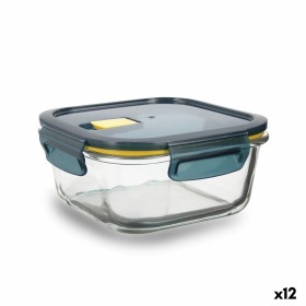 Lunchbox hermetisch Quid Astral 800 ml karriert Blau Glas (12 Stück) von Quid, Lagerung von Lebensmitteln - Ref: S2709906, Pr...