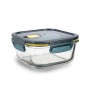 Hermetic Lunch Box Quid Astral 800 ml Squared Blue Glass (12 Units) by Quid, Food storage - Ref: S2709906, Price: 53,29 €, Di...