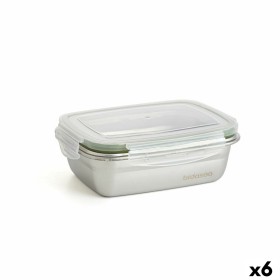 Kühlschrank Organizer Weiß Durchsichtig Kunststoff 37,5 x 9 x 14,3 cm (12 Stück) | Tienda24 - Global Online Shop Tienda24.eu