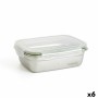 Boîte à lunch hermétique Bidasoa Theo 19,5 x 14,5 x 8 cm 850 ml Argenté Métal (6 Unités) de Bidasoa, Stockage des aliments - ...