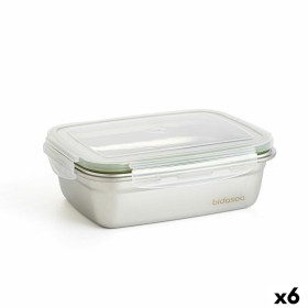 Boîte à lunch hermétique Bidasoa Infinity Ronde 700 ml Jaune verre (12 Unités) | Tienda24 - Global Online Shop Tienda24.eu