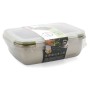 Hermetic Lunch Box Bidasoa Theo Rectangular 1,8 L 23 x 18 x 8 cm Metal (6 Units) by Bidasoa, Food storage - Ref: S2710252, Pr...