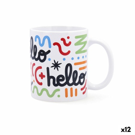 Cup Quid Hello Comics Multicolour Ceramic 330 ml (12 Units) by Quid, Cups - Ref: S2710708, Price: 21,25 €, Discount: %