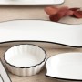 Snack tray Quid Gastro White Black Ceramic 10,5 x 3 cm (12 Units) by Quid, Plates and dishes - Ref: S2710822, Price: 13,50 €,...