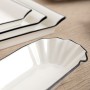 Snack tray Quid Gastro White Ceramic 31 x 18 cm (6 Units) by Quid, Plates and dishes - Ref: S2710826, Price: 28,62 €, Discoun...