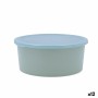 Porta Pranzo Rotondo con Coperchio Quid Inspira 1,34 L Verde Plastica (12 Unità) di Quid, Conservazione di alimenti - Rif: S2...