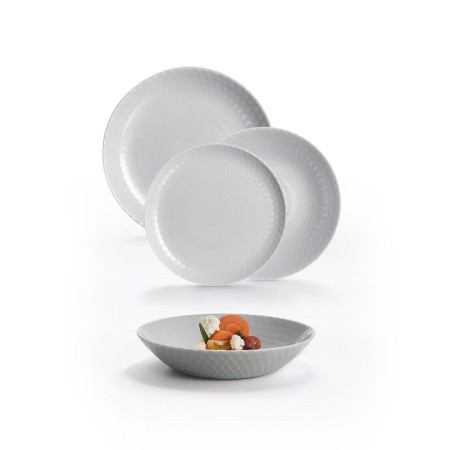 Assietes Luminarc Pampille Gris verre 18 Pièces de Luminarc, Services complets - Réf : S2711135, Prix : 41,30 €, Remise : %