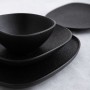 Snack tray Bidasoa Fosil Black Ceramic Aluminium Oxide 34 x 20,3 x 3 cm (6 Units) | Tienda24 - Global Online Shop Tienda24.eu