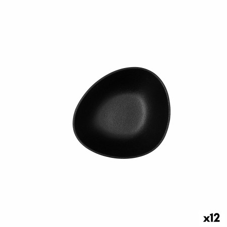 Schüssel Bidasoa Fosil Schwarz aus Keramik Oval 14 x 12,4 x 4,8 cm (12 Stück) von Bidasoa, Schalen und Schüsseln - Ref: S2711...