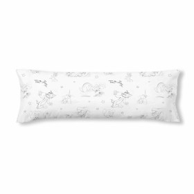 Funda de almohada Tom & Jerry Blanco Negro Multicolor 175 Hilos 45 x 110 cm 100 % algodón | Tienda24 Tienda24.eu