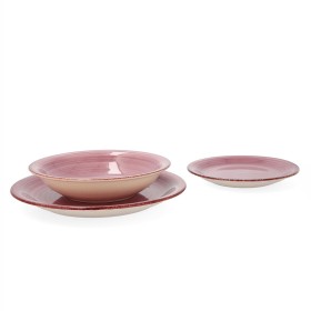 Set di Stoviglie DKD Home Decor Bianco Rosa Porcellana Scandi 18 Pezzi 27 x 27 x 3 cm | Tienda24 - Global Online Shop Tienda24.eu