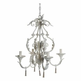 Lampadario DKD Home Decor LA-171746 Metallo Bianco 220 V 40 W 45 x 45 x 61 cm di DKD Home Decor, Lampade a sospensione - Rif:...