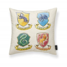 Fodera per cuscino Harry Potter Magical Bianco Multicolore 45 x 45 cm