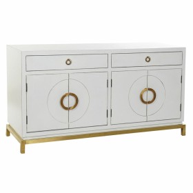 Aparador DKD Home Decor Kamakura Blanco Dorado Metal Álamo 150 x 50 x 80 cm (150 x 50 x 80 cm) de DKD Home Decor, Armarios y ...