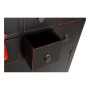 Caisson à Tiroirs DKD Home Decor Noir Rouge Multicouleur Sapin Bois MDF Oriental 63 x 27 x 101 cm | Tienda24 - Global Online Shop Tienda24.eu