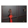 Caisson à Tiroirs DKD Home Decor Noir Rouge Multicouleur Sapin Bois MDF Oriental 63 x 27 x 101 cm | Tienda24 - Global Online Shop Tienda24.eu