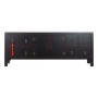 Móvel de TV DKD Home Decor Preto Multicolor Madeira Abeto Madeira MDF 130 x 24 x 51 cm de DKD Home Decor, Mesas e suportes pa...