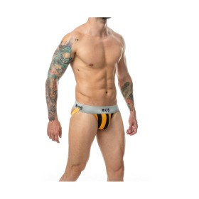 Tanga Mob Eroticwear Negro Naranja S de Mob Eroticwear, Tangas - Ref: M0402363, Precio: 19,75 €, Descuento: %