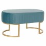 Bench DKD Home Decor 8424001829804 Blue Golden Metal Velvet (90 x 50 x 45 cm) by DKD Home Decor, Chairs - Ref: S3015996, Pric...