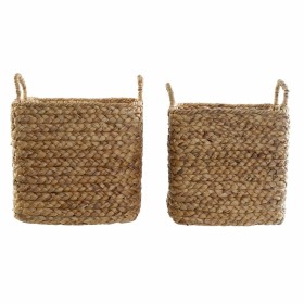 Conjunto de Cestas DKD Home Decor Natural Castanho Boho de DKD Home Decor, Caixas e baús de arrumação - Ref: S3018477, Preço:...