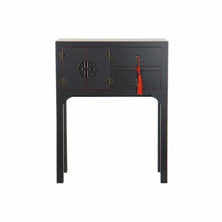 Console DKD Home Decor Noir Multicouleur Bois Sapin Bois MDF 63 x 26 x 83 cm de DKD Home Decor, Tables - Réf : S3022113, Prix...