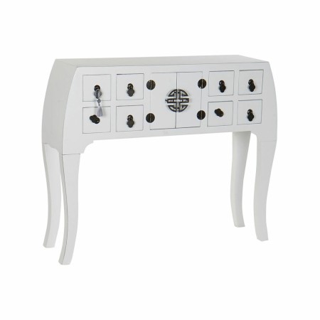 Console DKD Home Decor Fir Silver White MDF Wood 98 x 26 x 80 cm by DKD Home Decor, Tables - Ref: S3022115, Price: 165,95 €, ...