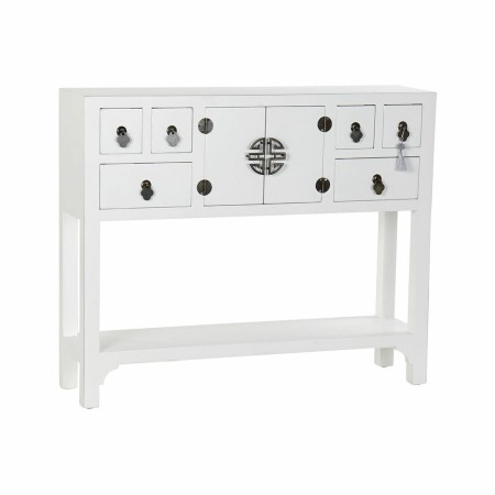 Consola DKD Home Decor Blanco Plata Abeto Madera MDF (95 x 24 x 79 cm) de DKD Home Decor, Mesas - Ref: S3022117, Precio: 185,...