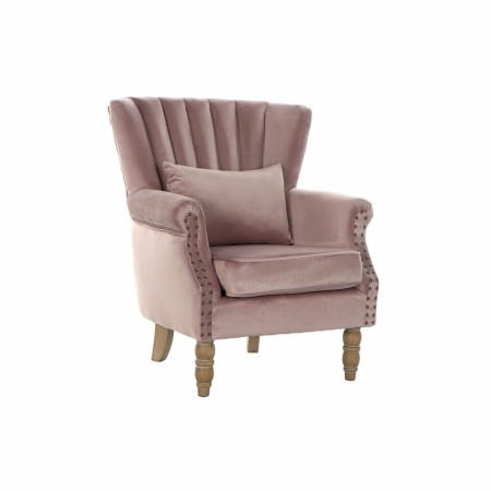 Fauteuil DKD Home Decor 73 x 70 x 87 cm Rose Bois d'hévéa de DKD Home Decor, Chaises - Réf : S3022282, Prix : 248,73 €, Remis...