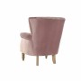 Poltrona DKD Home Decor 73 x 70 x 87 cm Cor de Rosa Madeira da borracha de DKD Home Decor, Cadeiras - Ref: S3022282, Preço: 2...