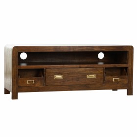 Meubles de télévision DKD Home Decor Marron Noir Acacia (130 x 42 x 49 cm) | Tienda24 - Global Online Shop Tienda24.eu