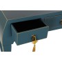 Consola DKD Home Decor Abeto Azul Madeira MDF 96 x 26 x 80 cm de DKD Home Decor, Jogos de móveis - Ref: S3023783, Preço: 145,...