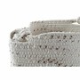 Basket set DKD Home Decor Cotton Boho Rushes (36 x 26 x 42 cm) (3 Pieces) by DKD Home Decor, Boxes - Ref: S3028815, Price: 46...