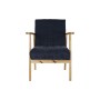 Fauteuil DKD Home Decor Bleu Polyester Marron Clair Pin (63 x 68 x 81 cm) de DKD Home Decor, Chaises - Réf : S3032934, Prix :...