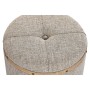 Banqueta DKD Home Decor Bege Natural Madeira Metal Plástico 30 x 40 cm 120 x 44 x 43 cm de DKD Home Decor, Cadeiras - Ref: S3...