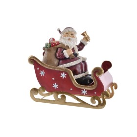 Decoration DKD Home Decor LED Light Red Metal Resin Father Christmas 32 x 17 x 29 cm by DKD Home Decor, Christmas - Ref: S303...