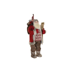 Adorno Navideño DKD Home Decor Papá Noel Rojo Gris PVC Madera 60 x 50 x 124 cm de DKD Home Decor, Navidad - Ref: S3035308, Pr...