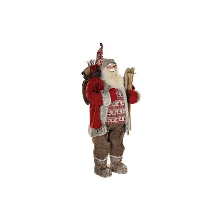 Christmas bauble DKD Home Decor Father Christmas Red Grey PVC Wood 60 x 50 x 124 cm | Tienda24 - Global Online Shop Tienda24.eu