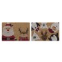 Fußmatte DKD Home Decor Weihnachten PVC Kokosnuss Faser (60 x 40 x 1,5 cm) (2 Stück) von DKD Home Decor, Weihnachten - Ref: S...