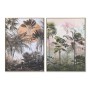 Bild DKD Home Decor 103 x 4,5 x 143 cm 104 x 4,5 x 143,5 cm Palmen Tropical (2 Stück) von DKD Home Decor, Leinwanddrucke - Re...