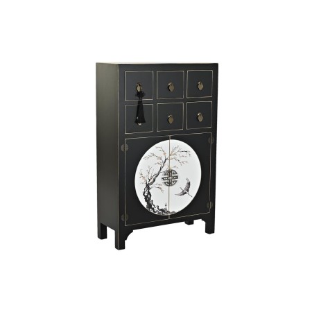 Chest of drawers DKD Home Decor Black Golden Fir MDF Wood Oriental 63 x 28 x 101 cm | Tienda24 - Global Online Shop Tienda24.eu